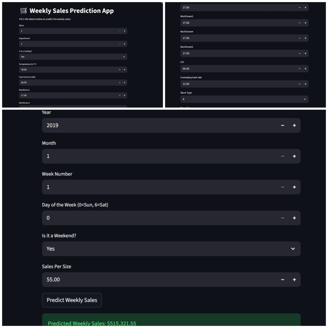 Walmart sales forecasting